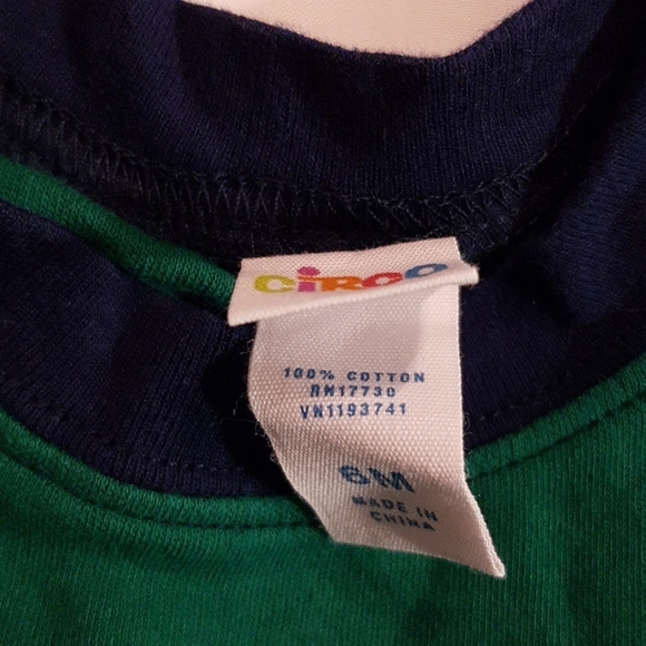 Circo boys 6 months Tickle bug romper has pockets green & navy - Picture 2 of 3
